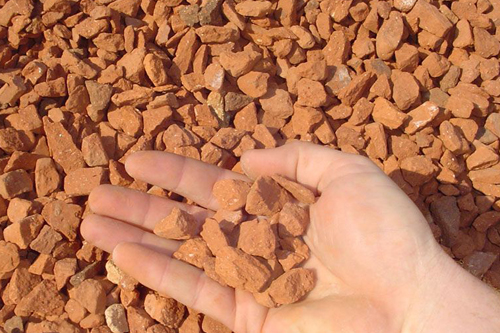 1″ Red Crushed Clay