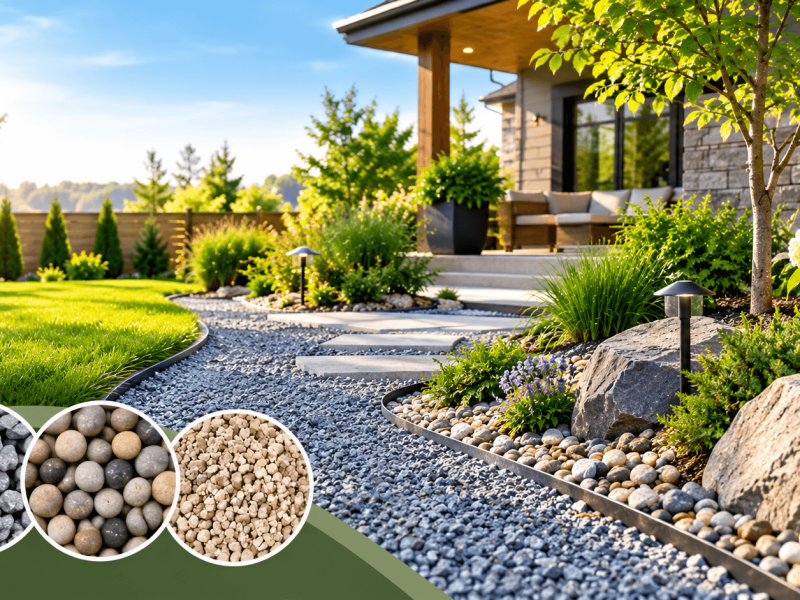 Modern Gravel Garden Pathway